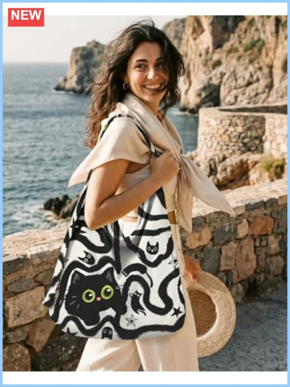 Corduroy Hobo Bag Large Zipper Tote Shoulder Handbag Adjustable Strap